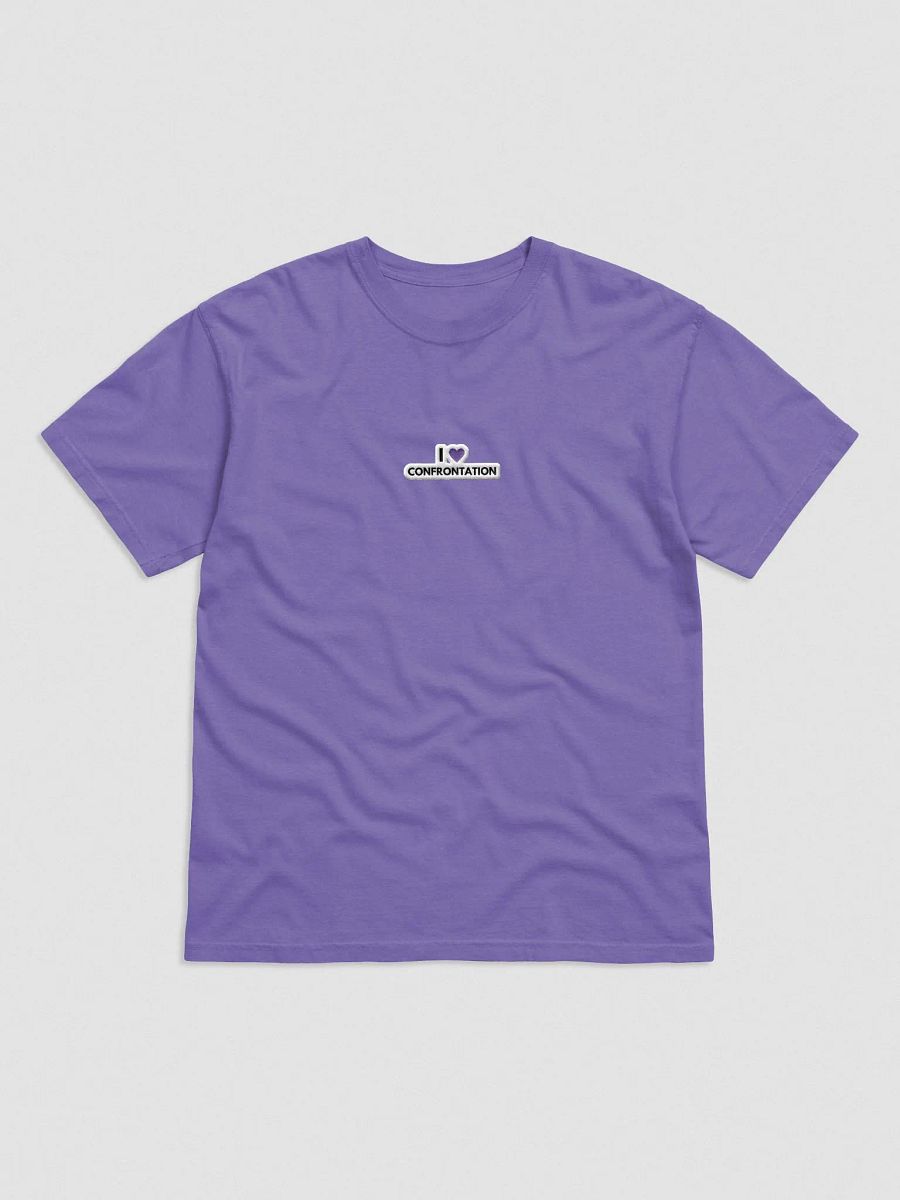 I <3 Confrontation embroidered garment-dyed tee (purple bubble design) product image (1)