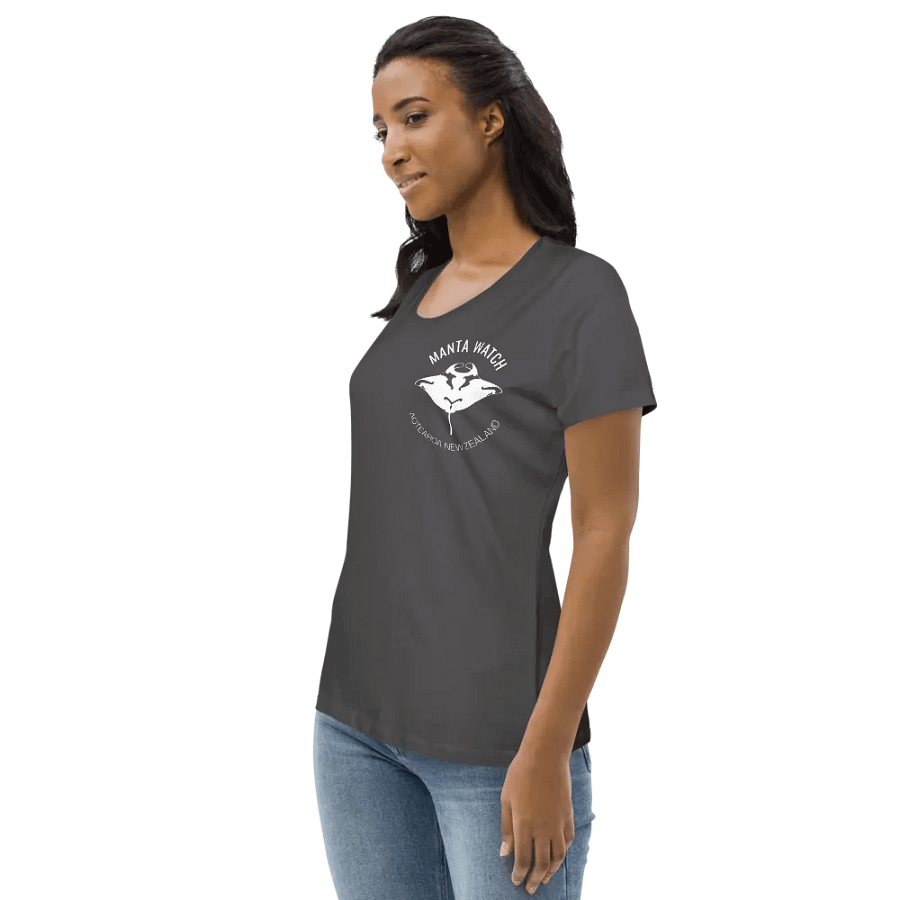 NZ Manta Tee - Black Logo (Slim) product image (4)