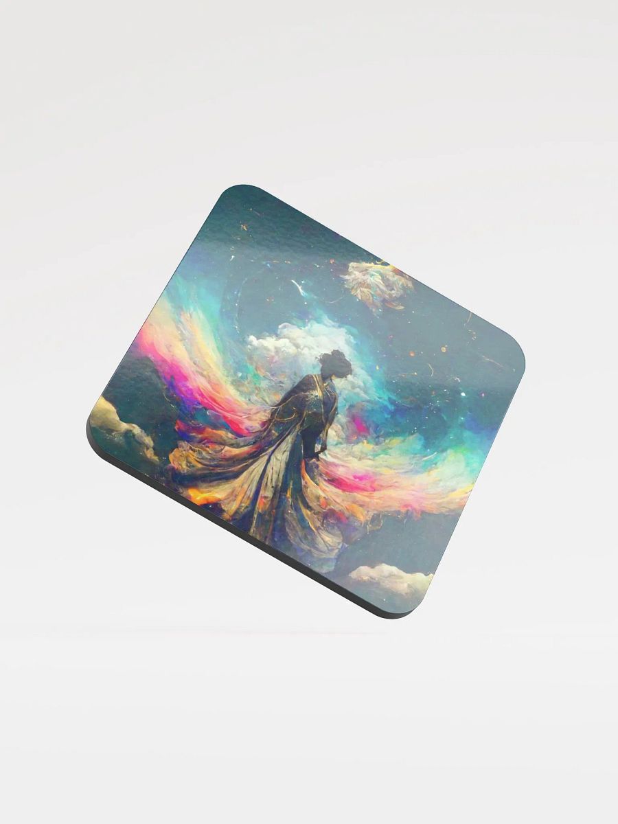 Cosmic Dreams Glossed Cork Coaster product image (1)