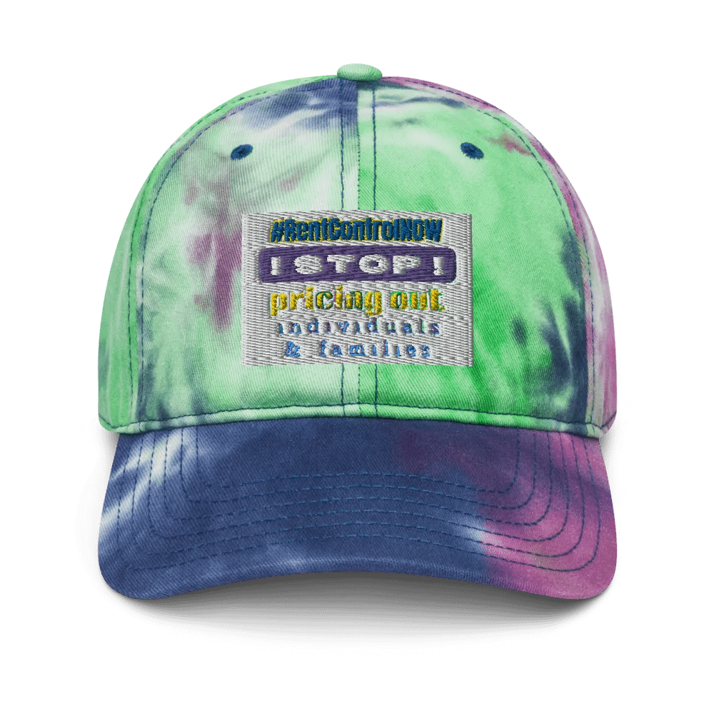 #RentControlNow - hat - ballcap - tiedye product image (1)