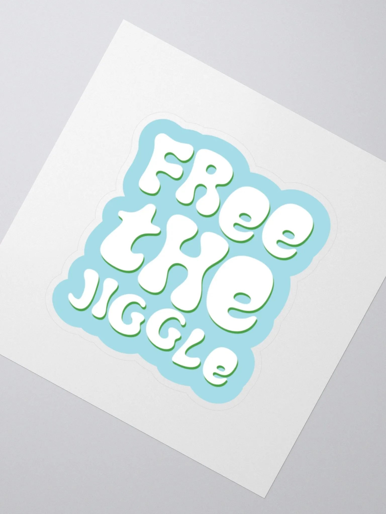 Free the Jiggle Sticker product image (2)