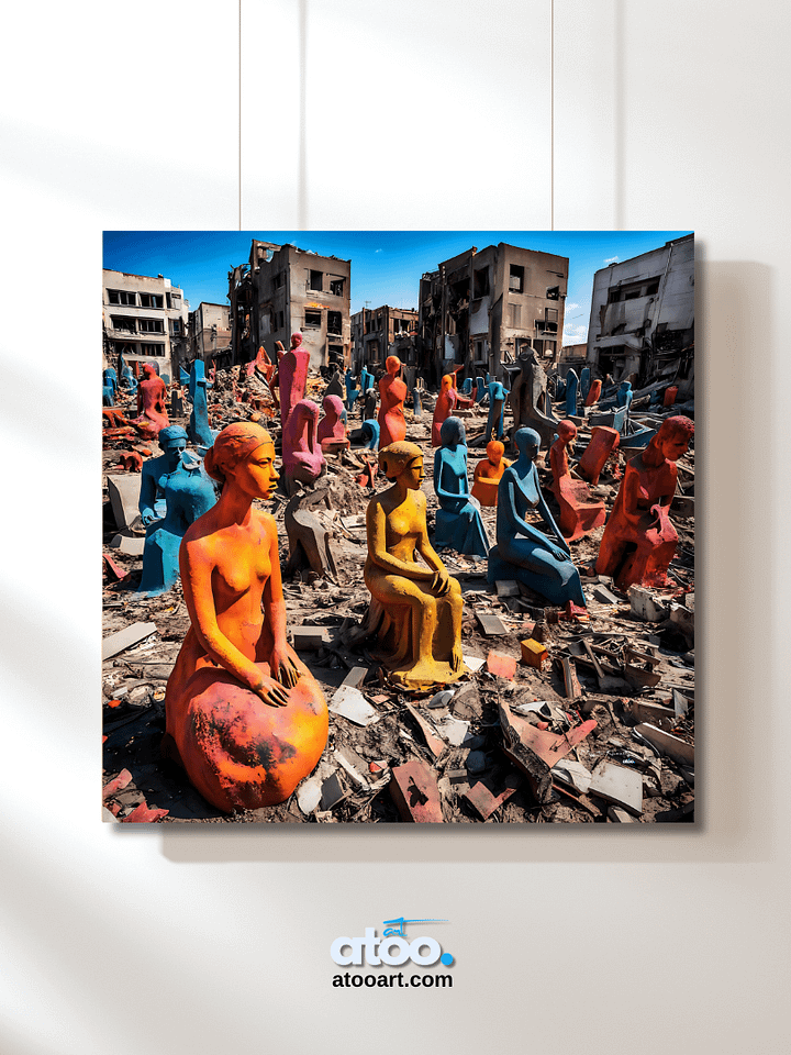 Elegy to Humanity - 5 | Canvas Art Painting product image (2)