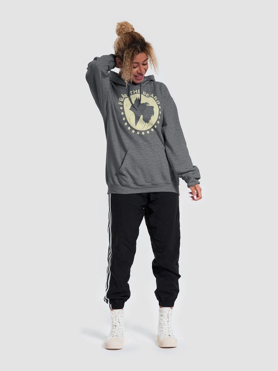Fear the Beard Schnauzer(Off-White Print) Hooded Sweatshirt | Funny Hoodie for Schnauzer Paw-rents product image (21)