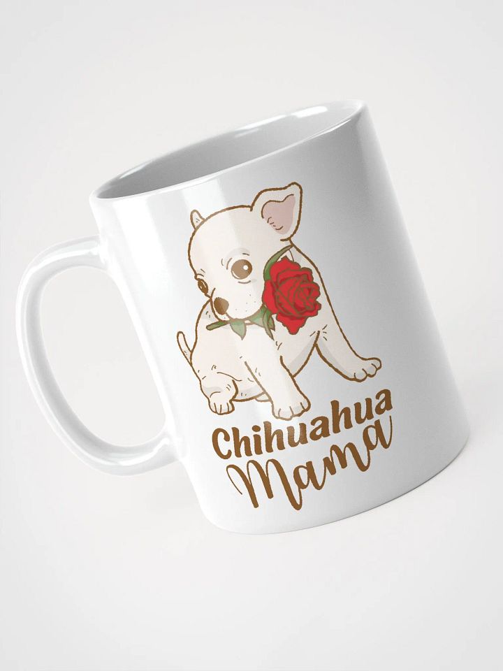 White Chihuahua Mama White Glossy Mug product image (2)