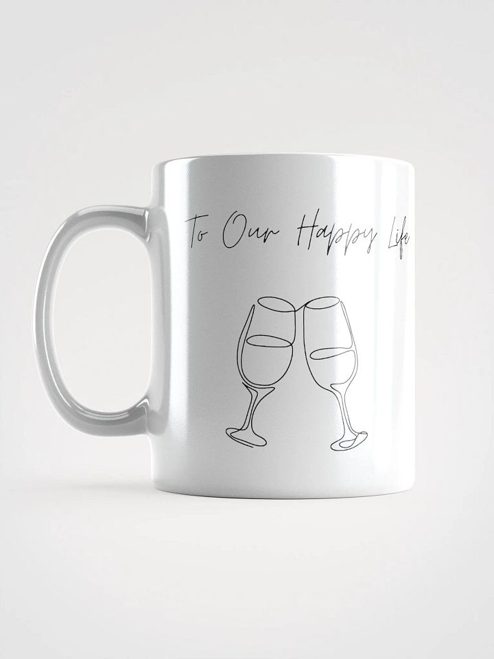 Our Happy Life White Glossy Mug product image (2)
