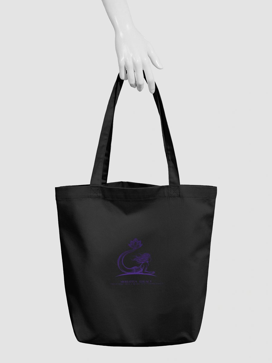 Tote – Black with Purple Emblem 🖤 Shadow and bloom. Power in every carry. product image (3)