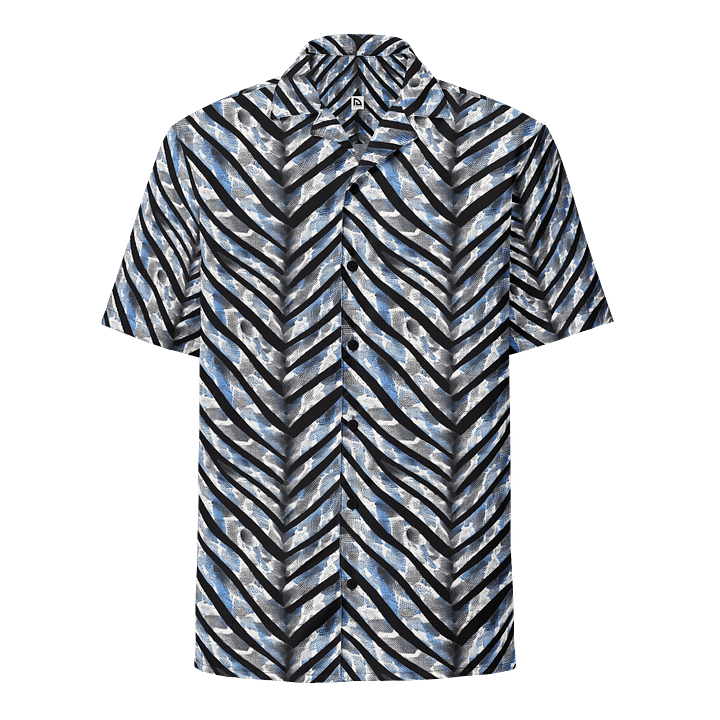 Blue Grey Snake Skin Hawaiian Shirt product image (1)