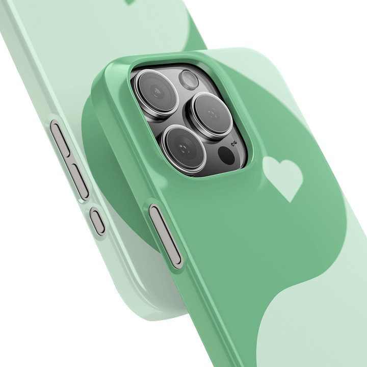 Minty Fresh Yin Yang Heart iPhone Case product image (2)