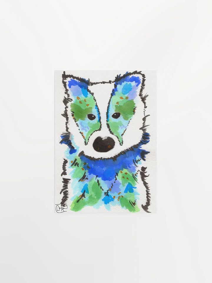 Honey Badger Watercolour Print product image (1)