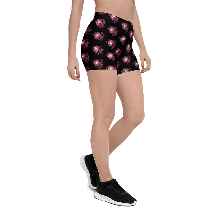 Thorns and Claws Alliance Floral Logo Yoga Shorts product image (6)