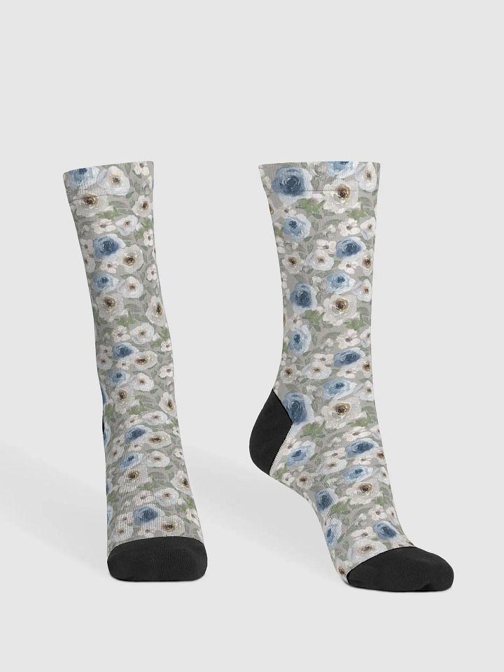 Grey Roses Socks product image (2)