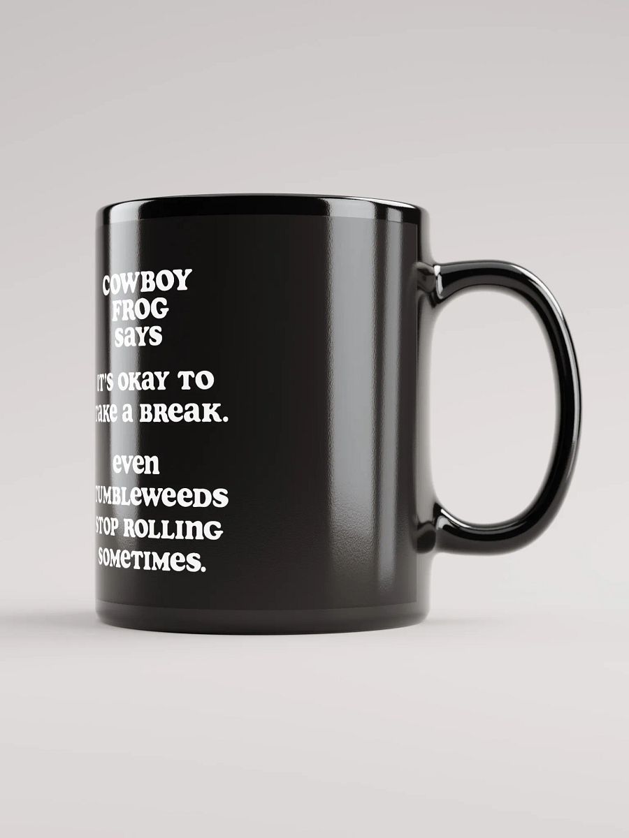 Cowboy Frog - Tumbleweeds Mug Black product image (3)