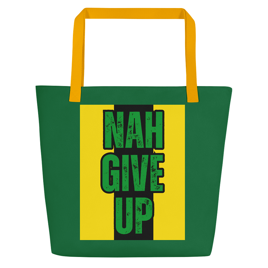 Nah Give Up Motivational Jamaican Tote product image (1)