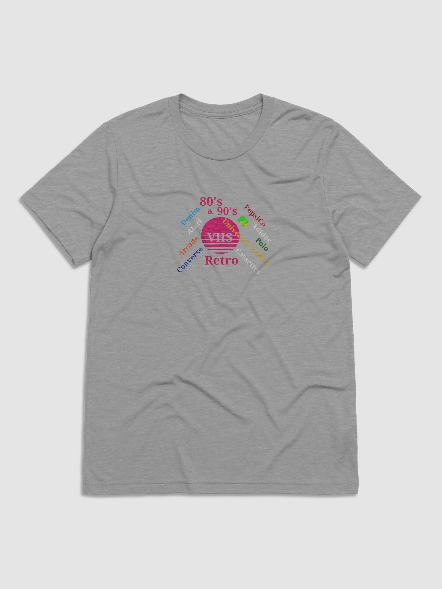 Retro VHS Circle 1980s 1990s Colorful T-Shirt product image (1)