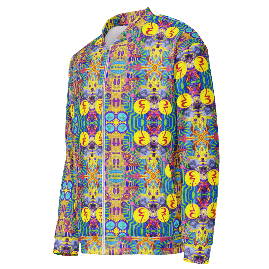 Abstract Colourful Doodles Unisex Bomber Jacket product image (9)
