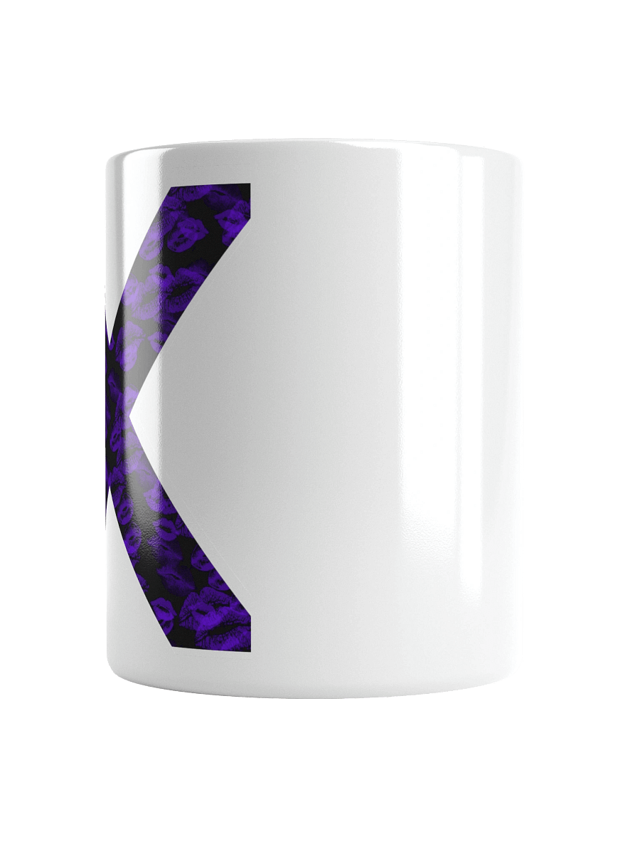 Black X Purple Lipstick Kisses | Glossy White Mug product image (2)