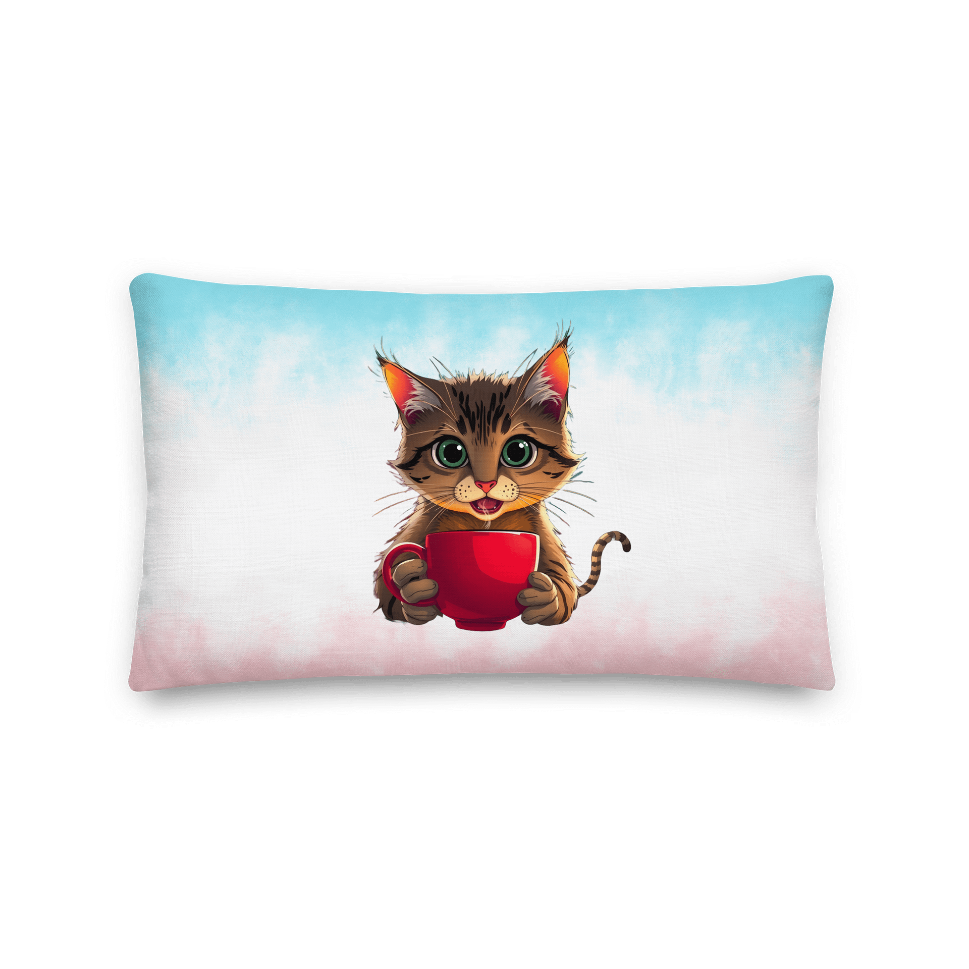 Pillow-Cat with a Cup of Coffee product image (5)