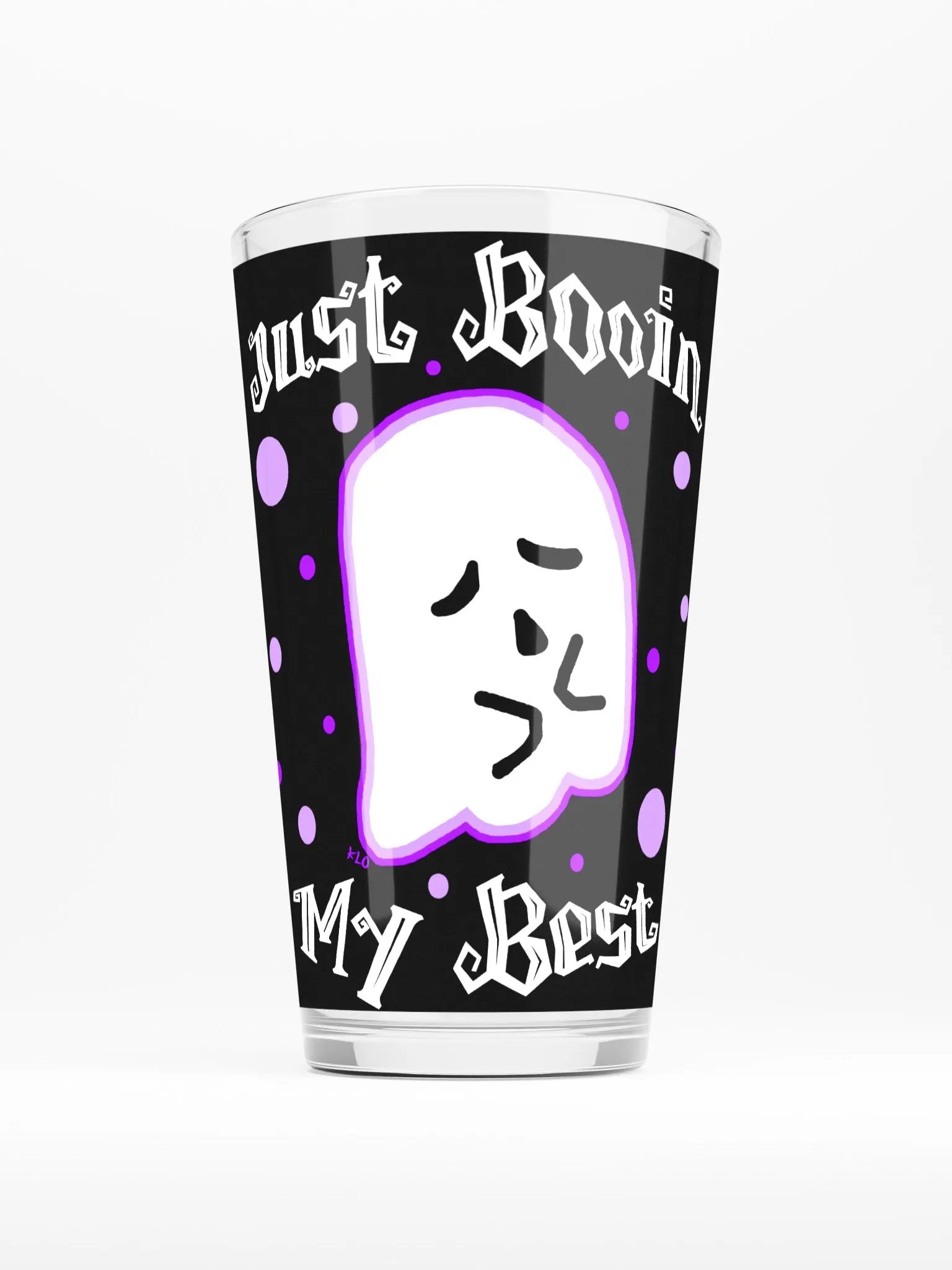 Just Booin My Best Pint Glass product image (1)