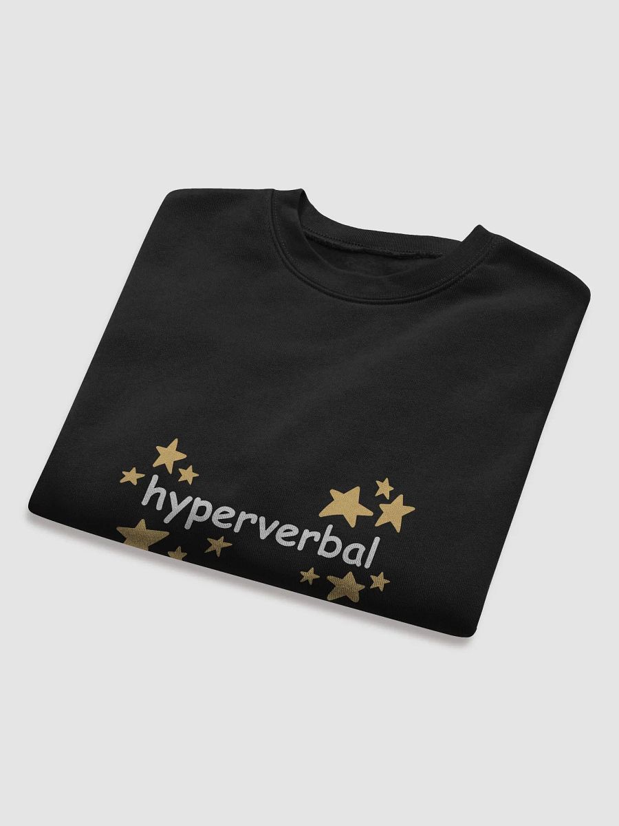 hyperverbal (comic sans with stars) women's fleece crop sweatshirt product image (8)