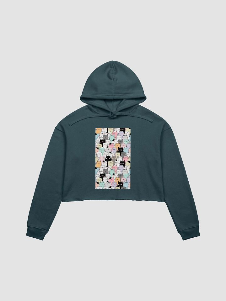 Cats Patern Crop Hoodie product image (5)