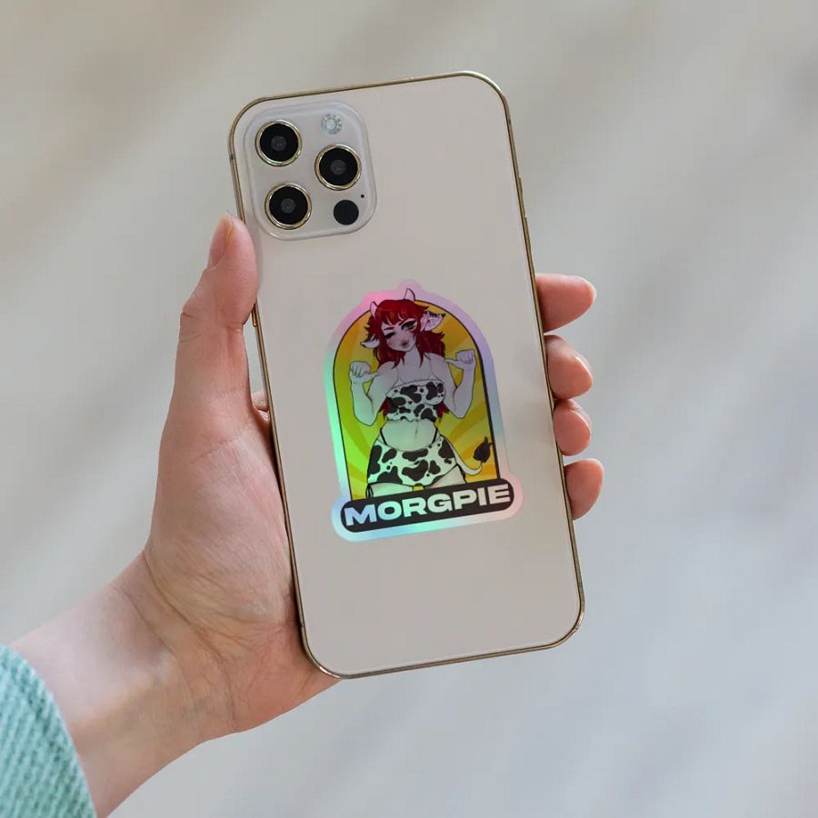 Cow Girl Milkers Holographic Sticker product image (7)