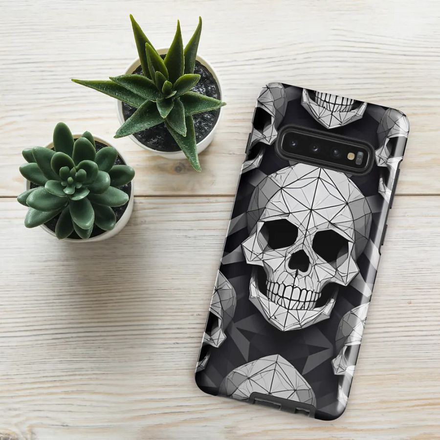 Edgy Geometry: Geometric Skull Samsung Galaxy Case product image (49)