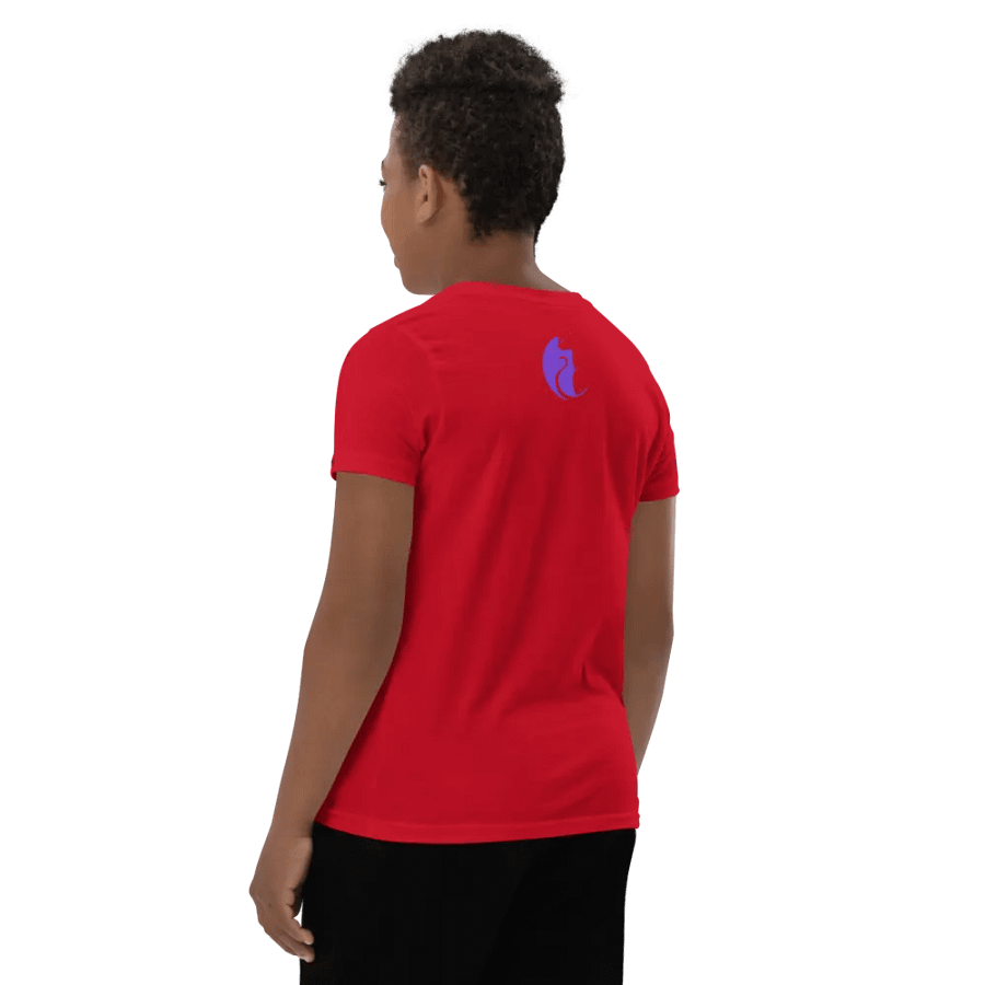 KawaiiKitten PowerRed Youth Short Sleeve T-Shirt product image (5)