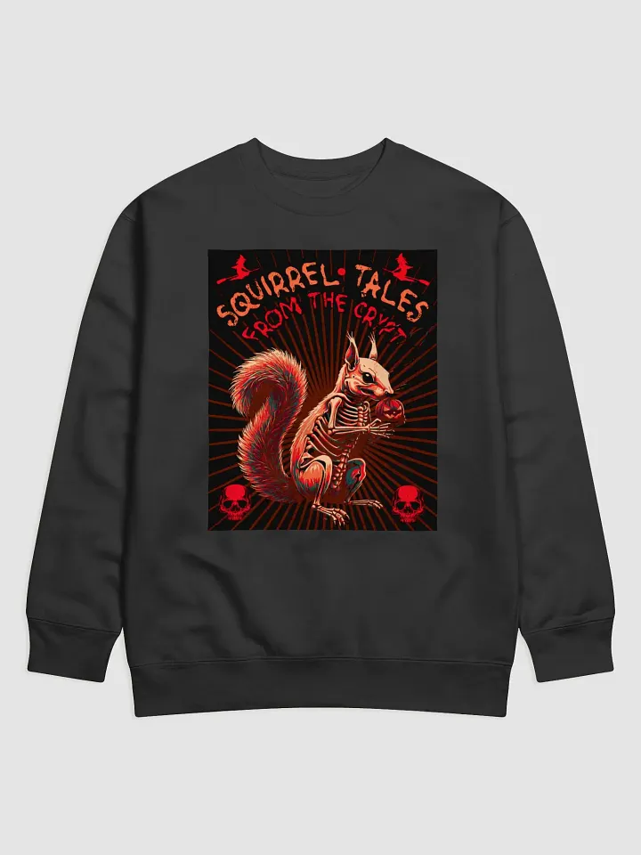 Skeletal Squirrel Horror Sweatshirt product image (1)