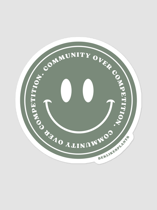 COMMUNITY OVER COMPETITION STICKER | Community Over Competition Collection product image (1)