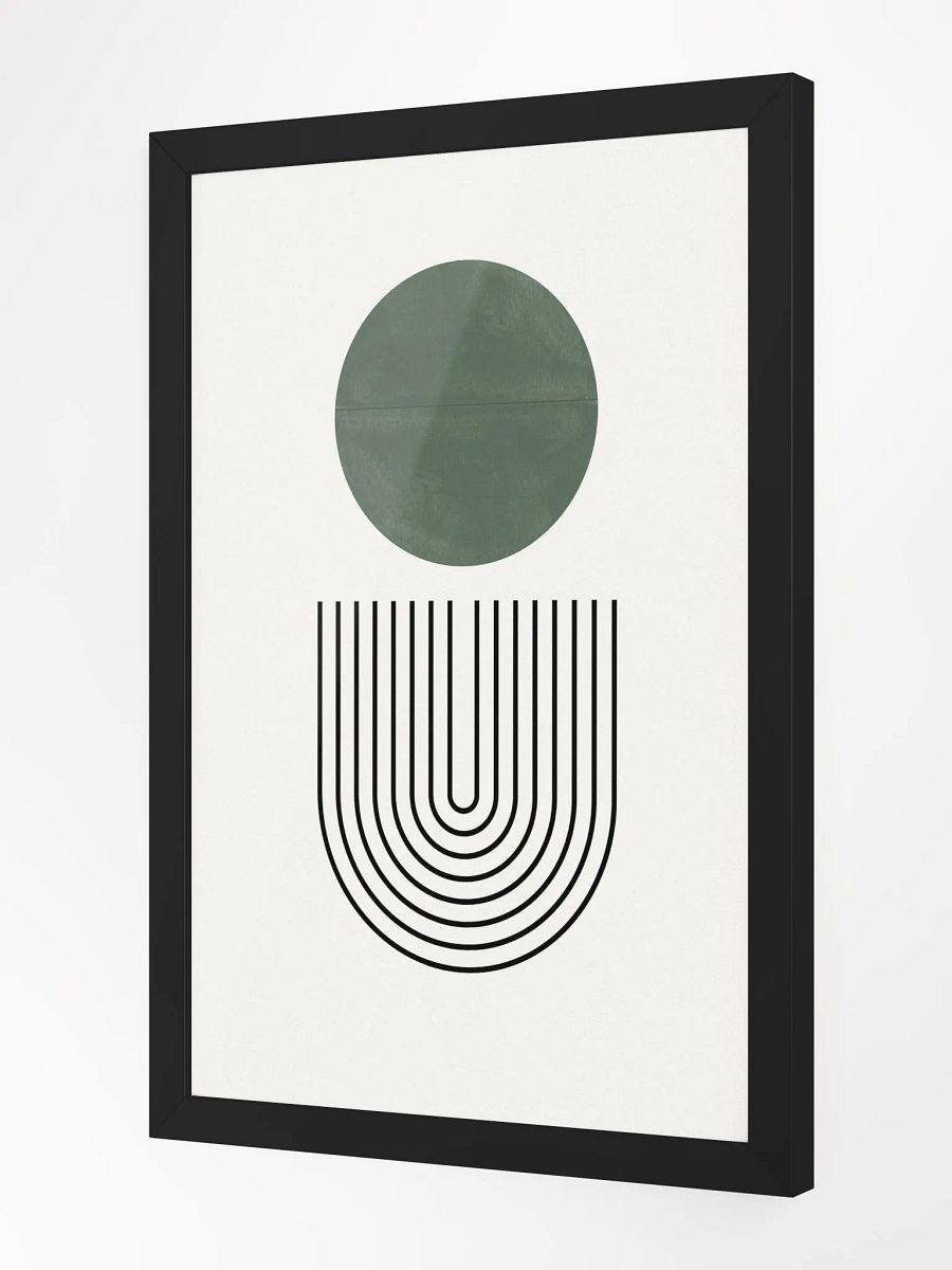 Symmetry in Green Framed Poster |Modern Art for a Fresh Perspective product image (3)