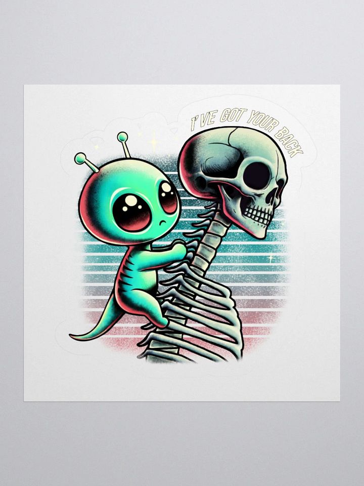 "I’ve Got Your Back" Alien Sticker product image (2)