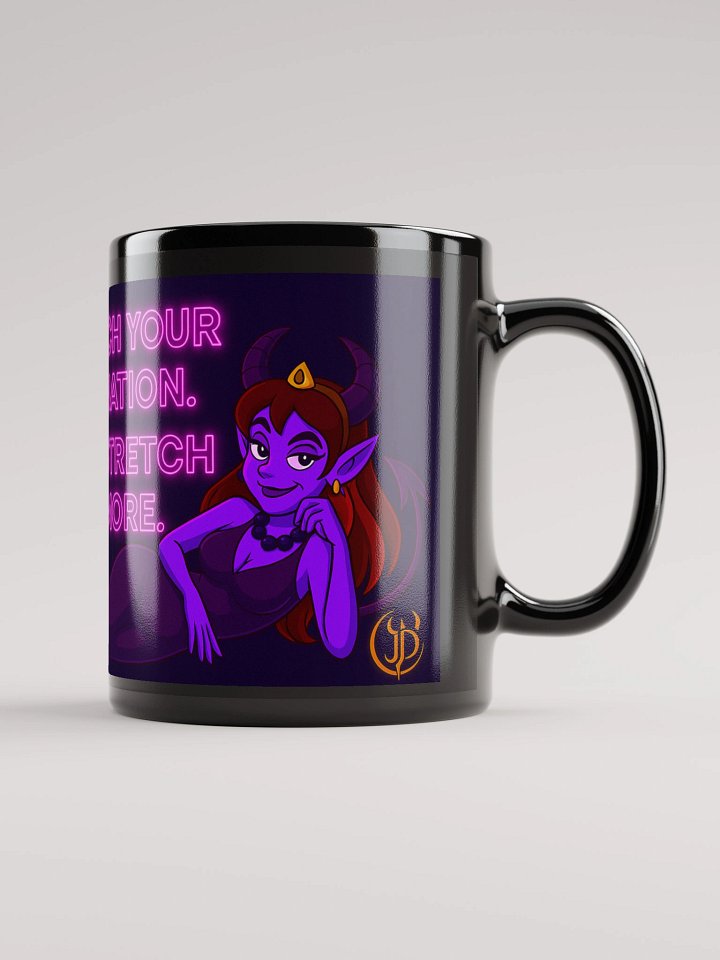 Stretch Belief Mug – Jaz the Glam Demonette | Funny PVC Kink Mug product image (1)