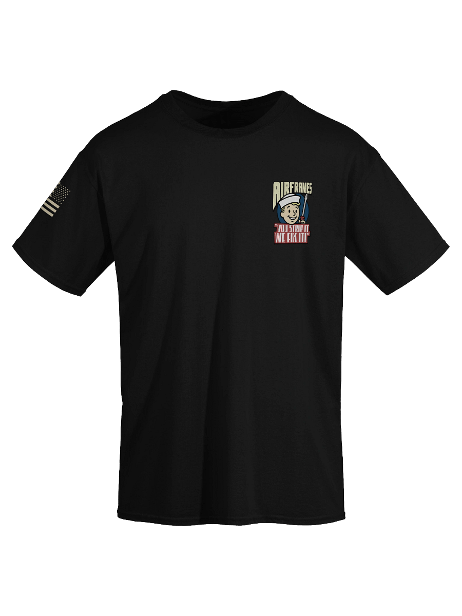 "AIRFRAMES: Strip it" Work Shirt product image (4)