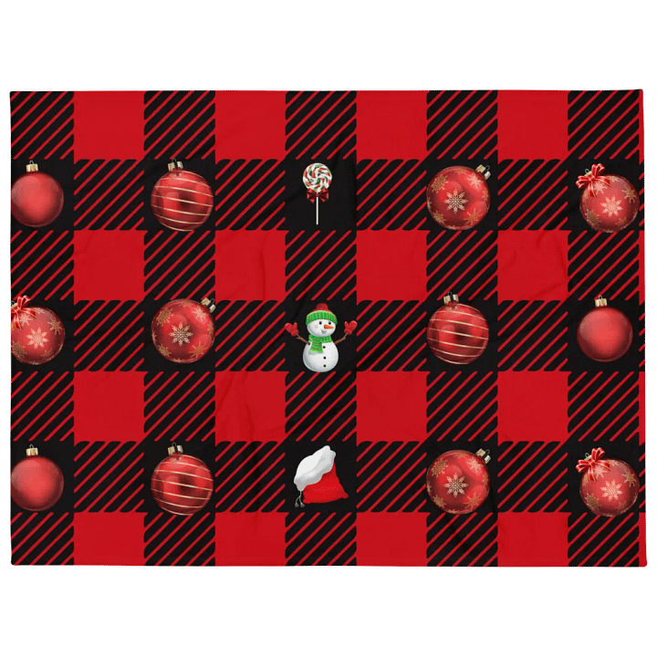 Christmas Trinkets In A Pattern Design Blanket product image (1)