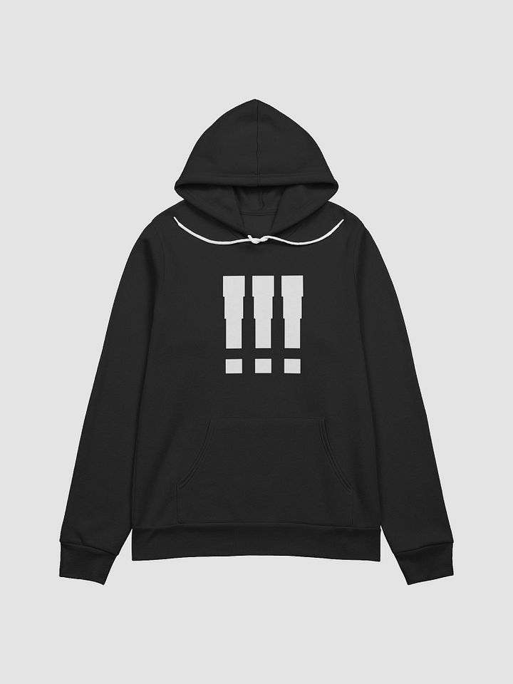 !!! | Black/White Super Soft Hoodie product image (1)