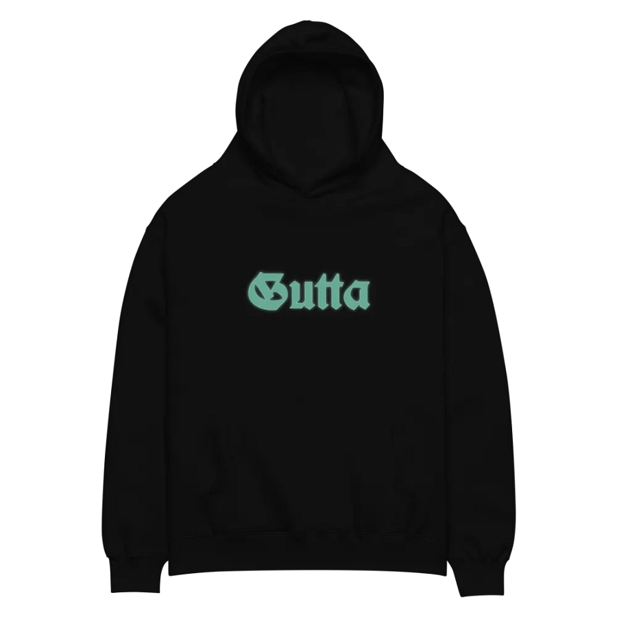 Gutta Mint Green Graphic Oversized Hoodie product image (2)