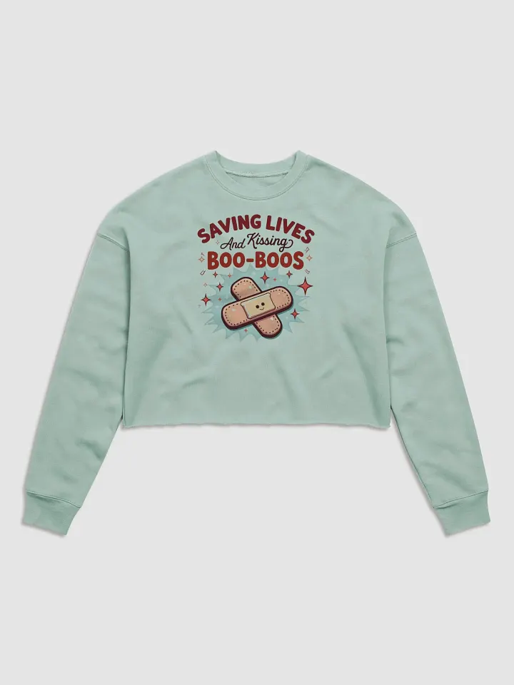 Boo-Boo Savior Crop Sweatshirt product image (1)