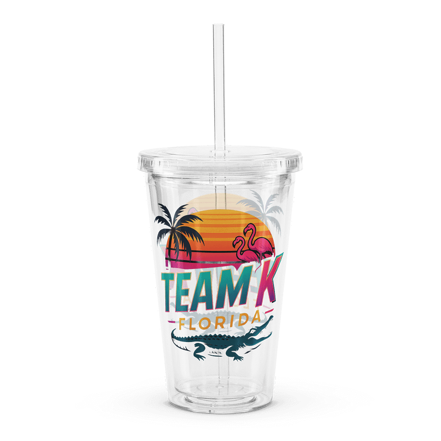 Team K Florida Clear Plastic Tumbler product image (2)