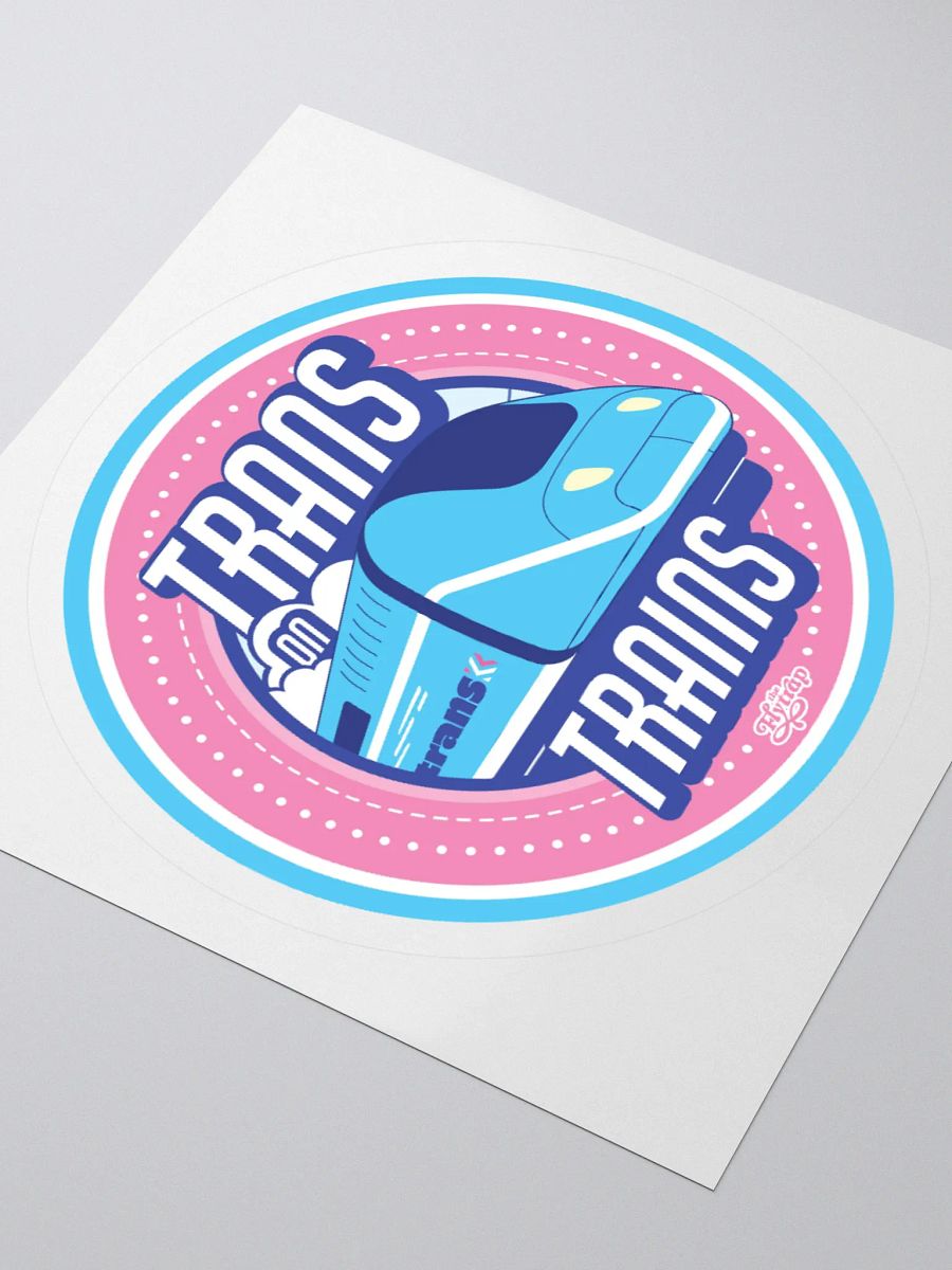 Trans on Trains sticker product image (3)