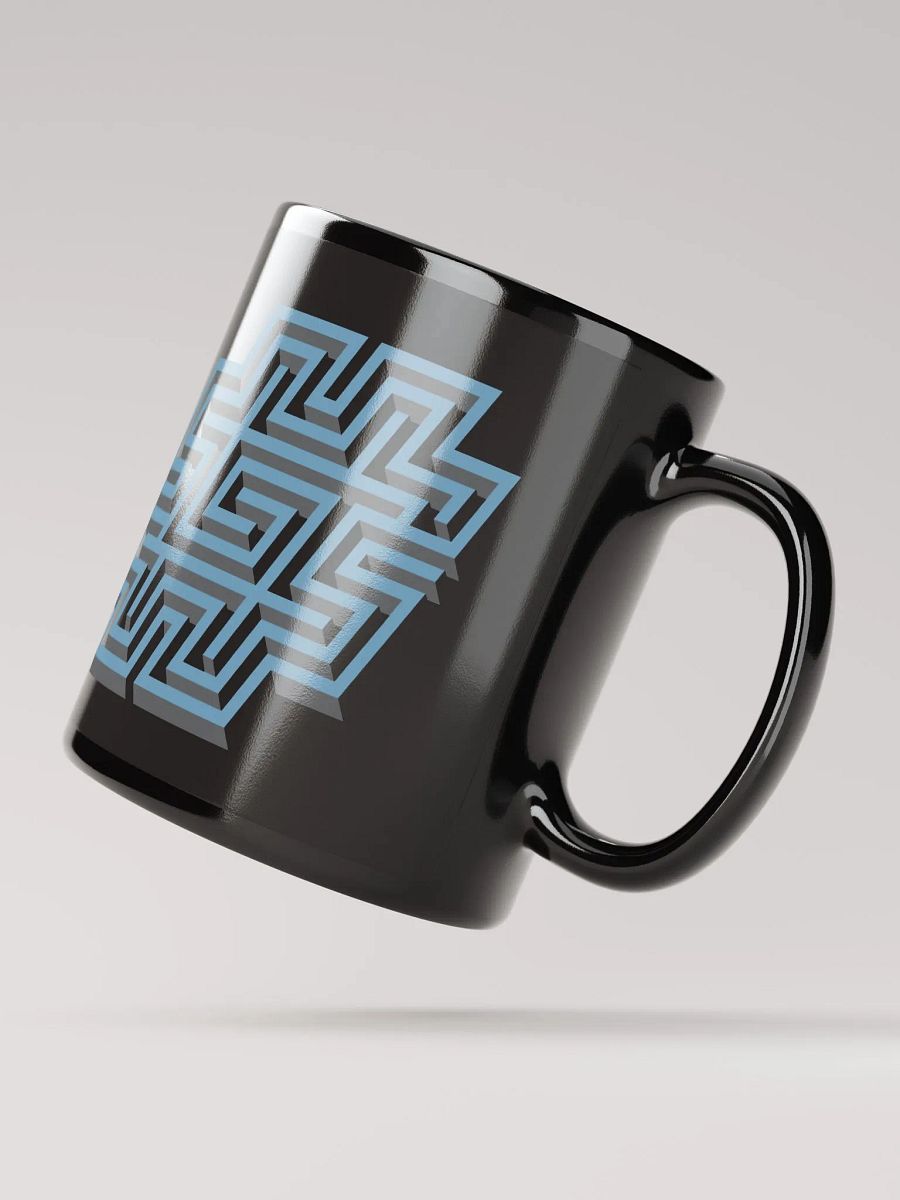 Hashtag Maze Mug (Black) product image (4)