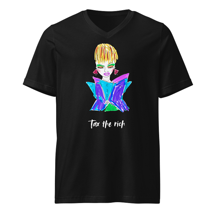 Tax The Rich V-Neck Tee product image (1)