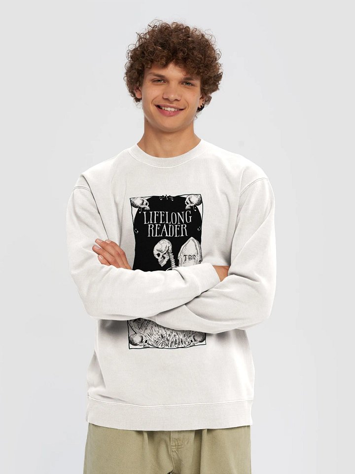 "Lifelong Reader" Pull-Over Sweatshirt product image (2)