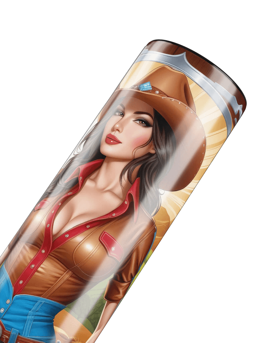Beautiful Cowgirl 20 oz Skinny Stainless Steel Tumbler - v1 product image (6)