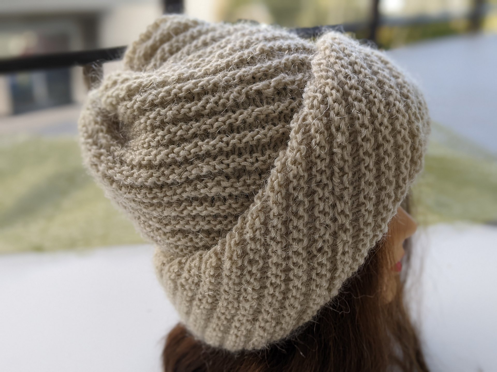 Flat Knit Diagonal Hat Pattern product image (4)