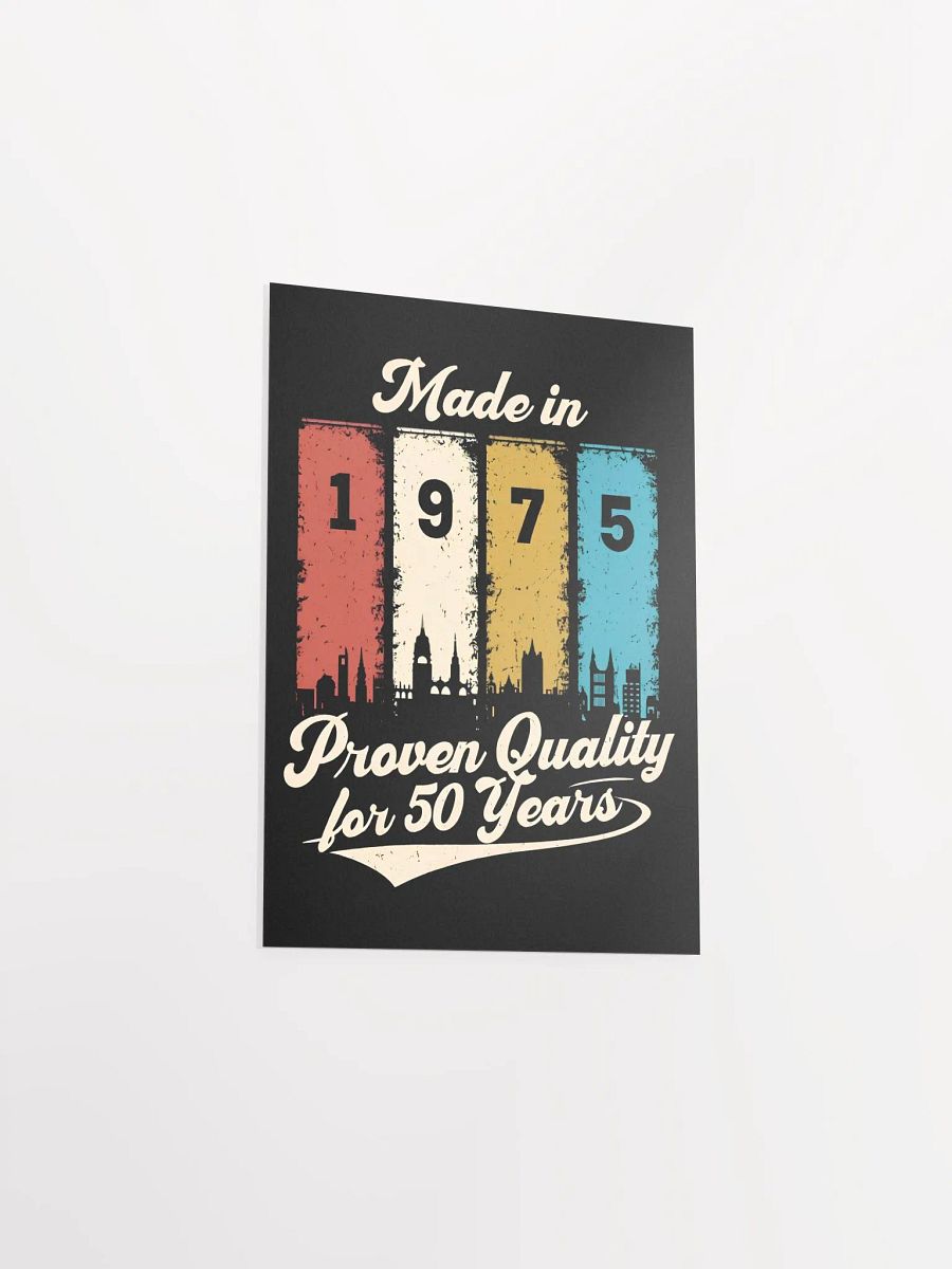Proven Quality: Made in 1975 Vintage Matte Poster product image (11)