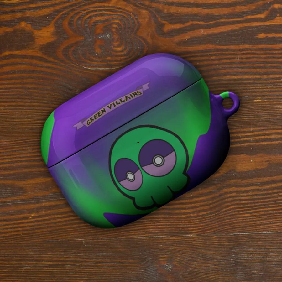 Green Skull Headphone Case product image (49)