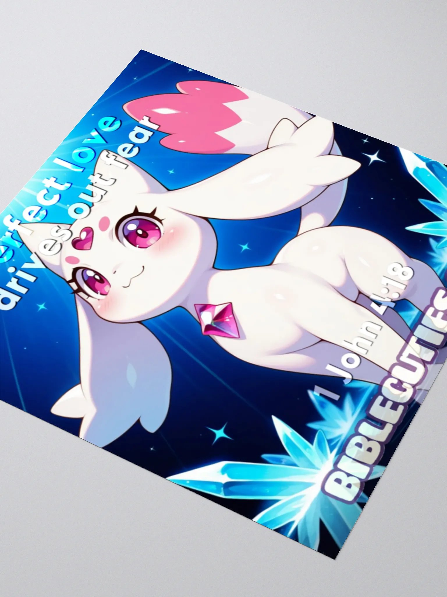 Bible Cuties Ruby - Perfect love drives out fear Sticker product image (3)