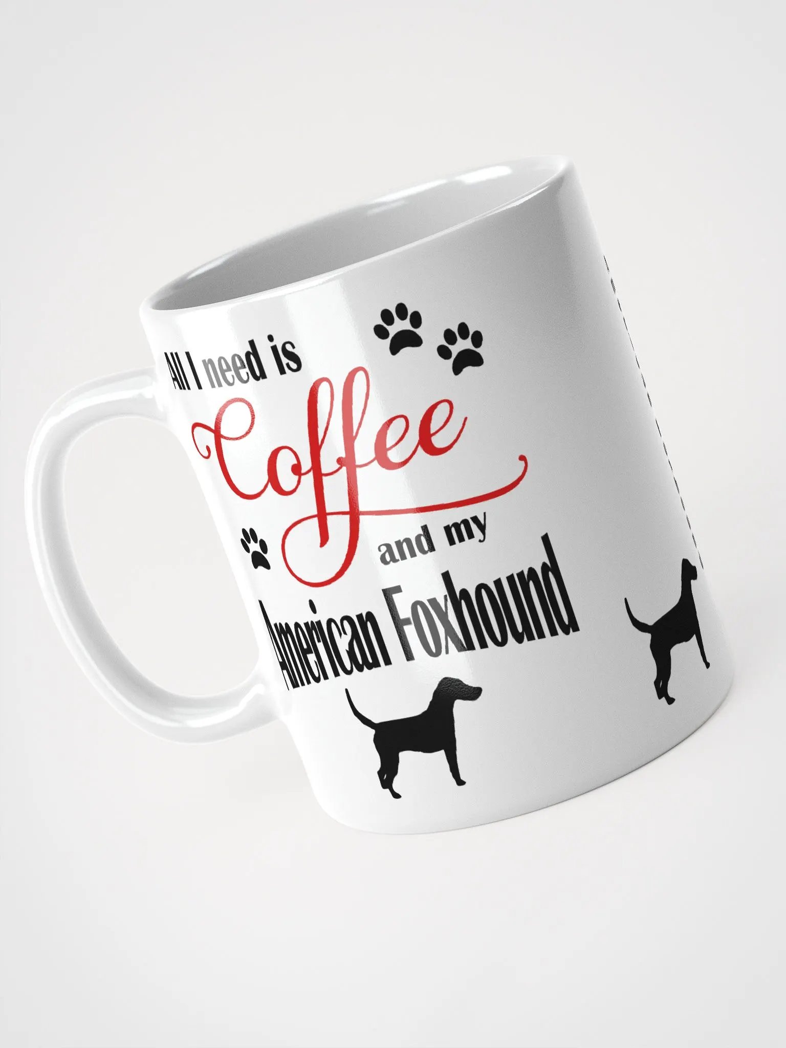Coffee and my American Foxhound Mug product image (3)