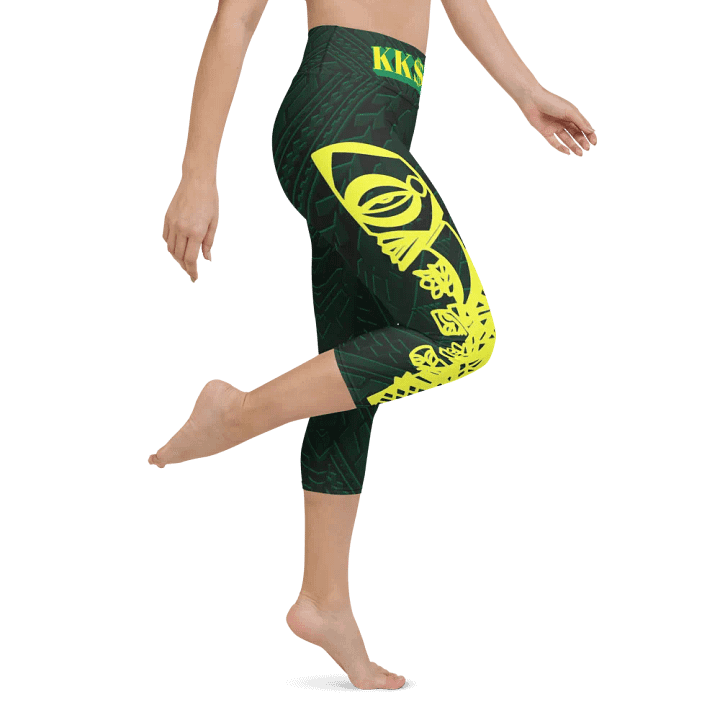 Tatau Korare Tiki Yoga Capri Leggings product image (1)