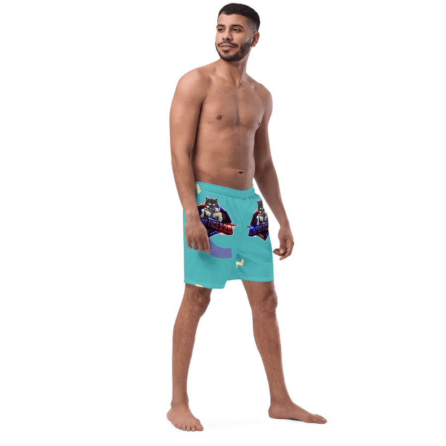 Choppercrew Emblem All-Over Print Swim Trunks product image (5)